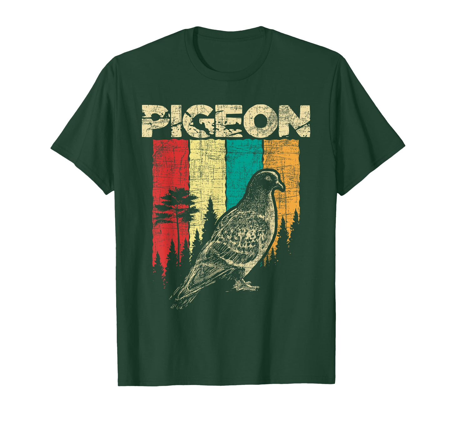 Retro Pigeon Racing - Birdwatching Bird Lover Ornithologist T-Shirt