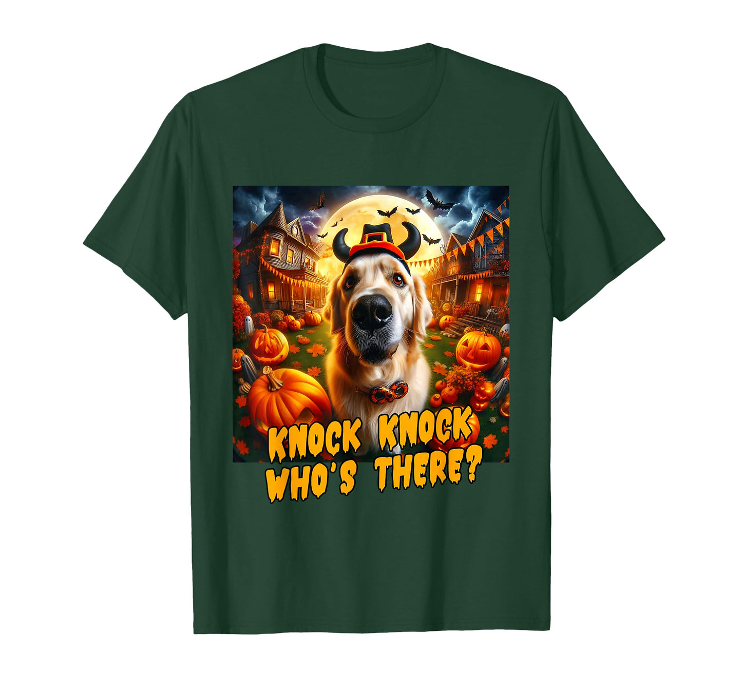 Golden Retriever Halloween Men Women Boys Kids Costume Idea T-Shirt
