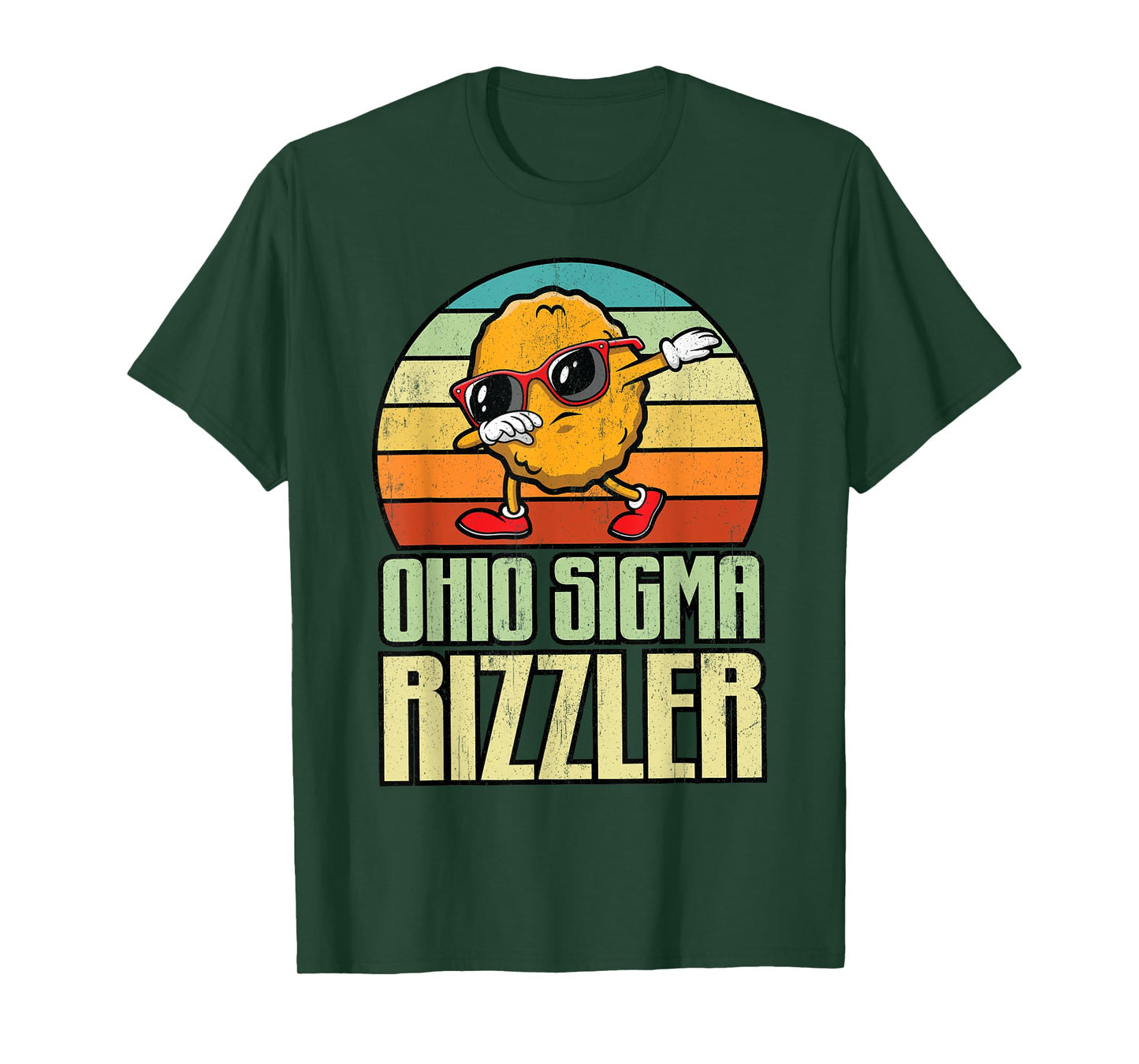 Ohio Sigma Rizzler Chicken Nugget Funny Food Rizz Meme Lover T-Shirt