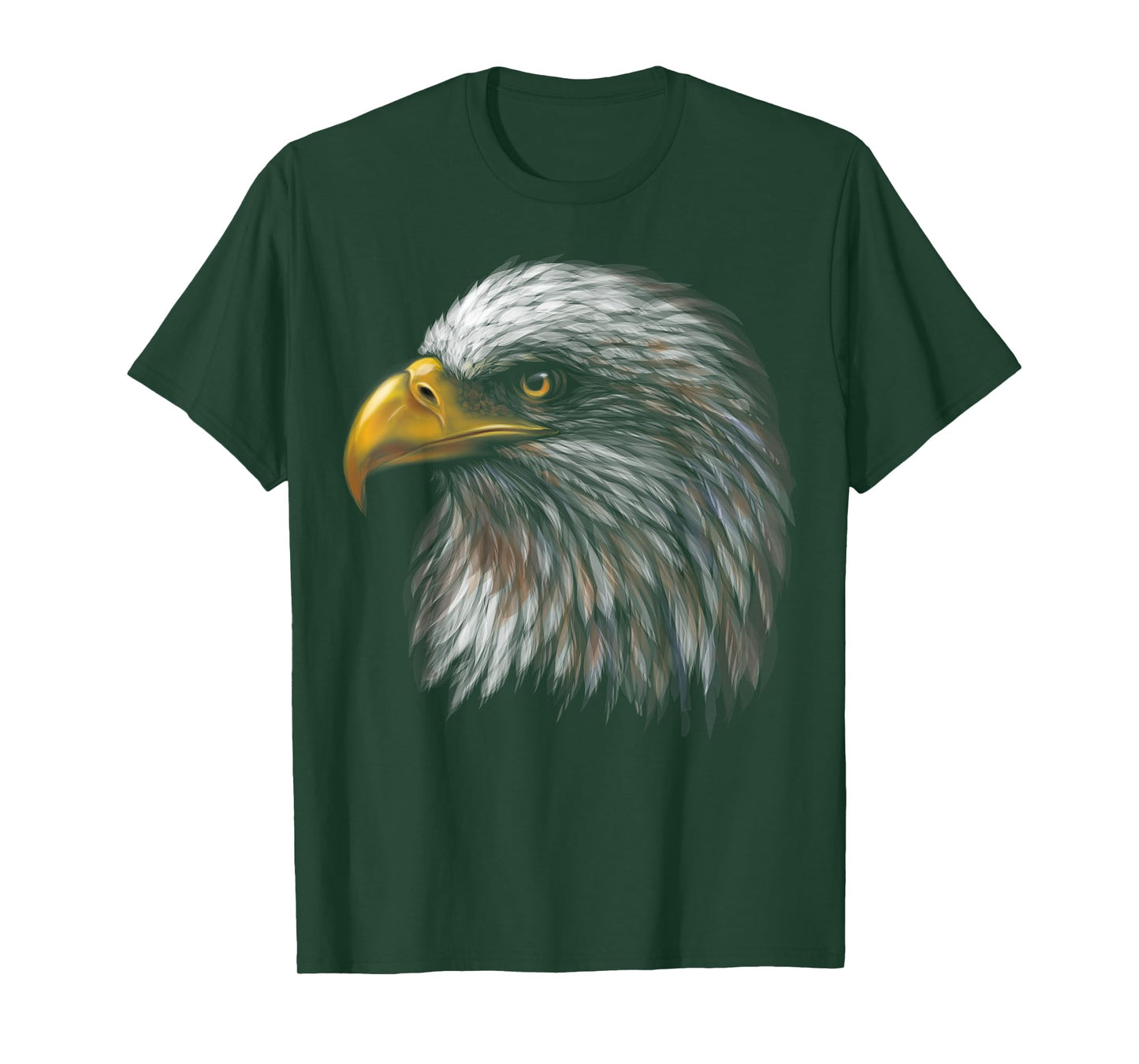 cute bald eagle head black art for lovers eagles birds T-Shirt