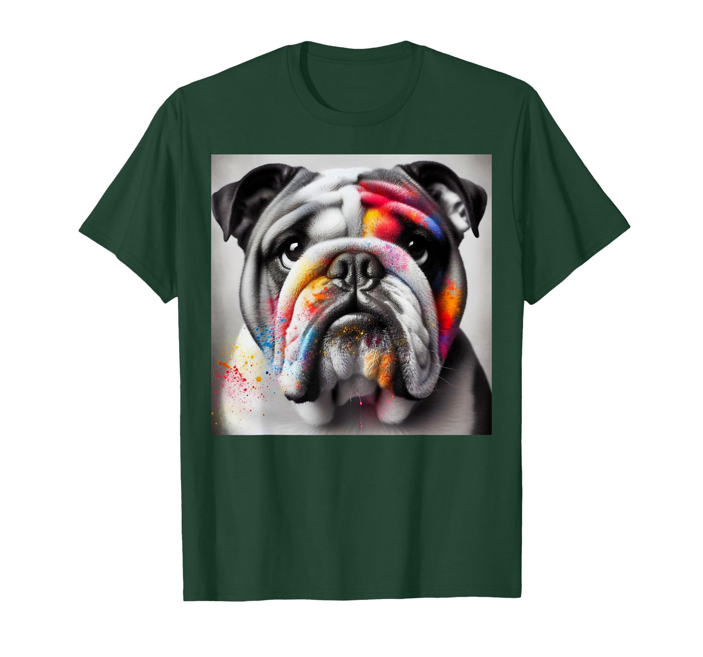 Bold Bulldog Contrast, Bulldog themed T-Shirt for Men Women Kids