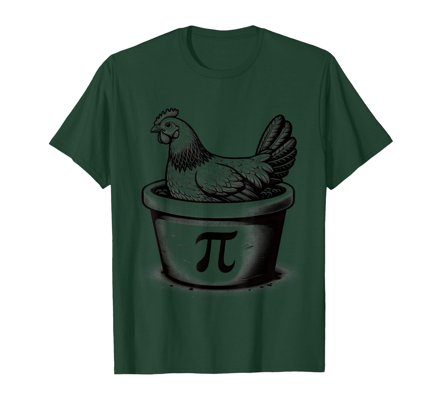 Chicken Pot Pie Funny Math pun Chicken Pot Pi Day T-Shirt