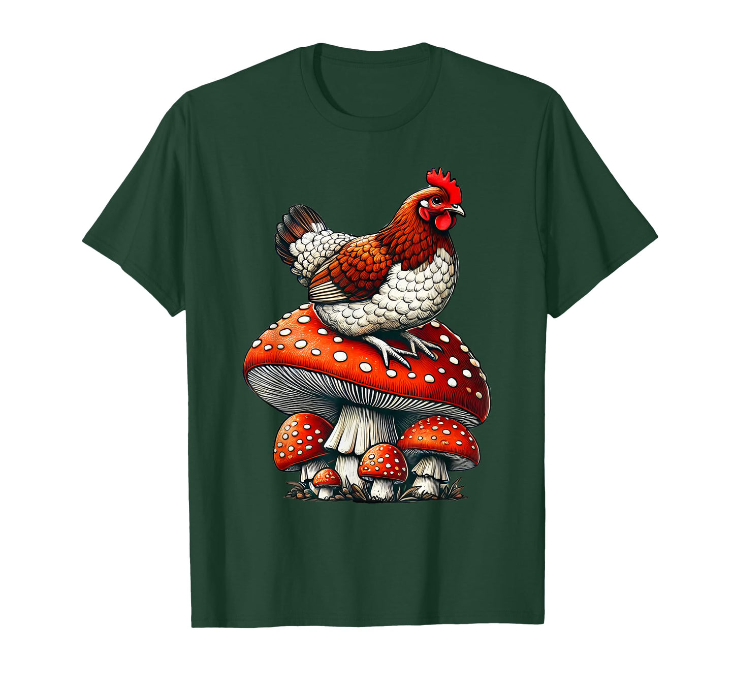 Cute Chicken Mushroom T-Shirt