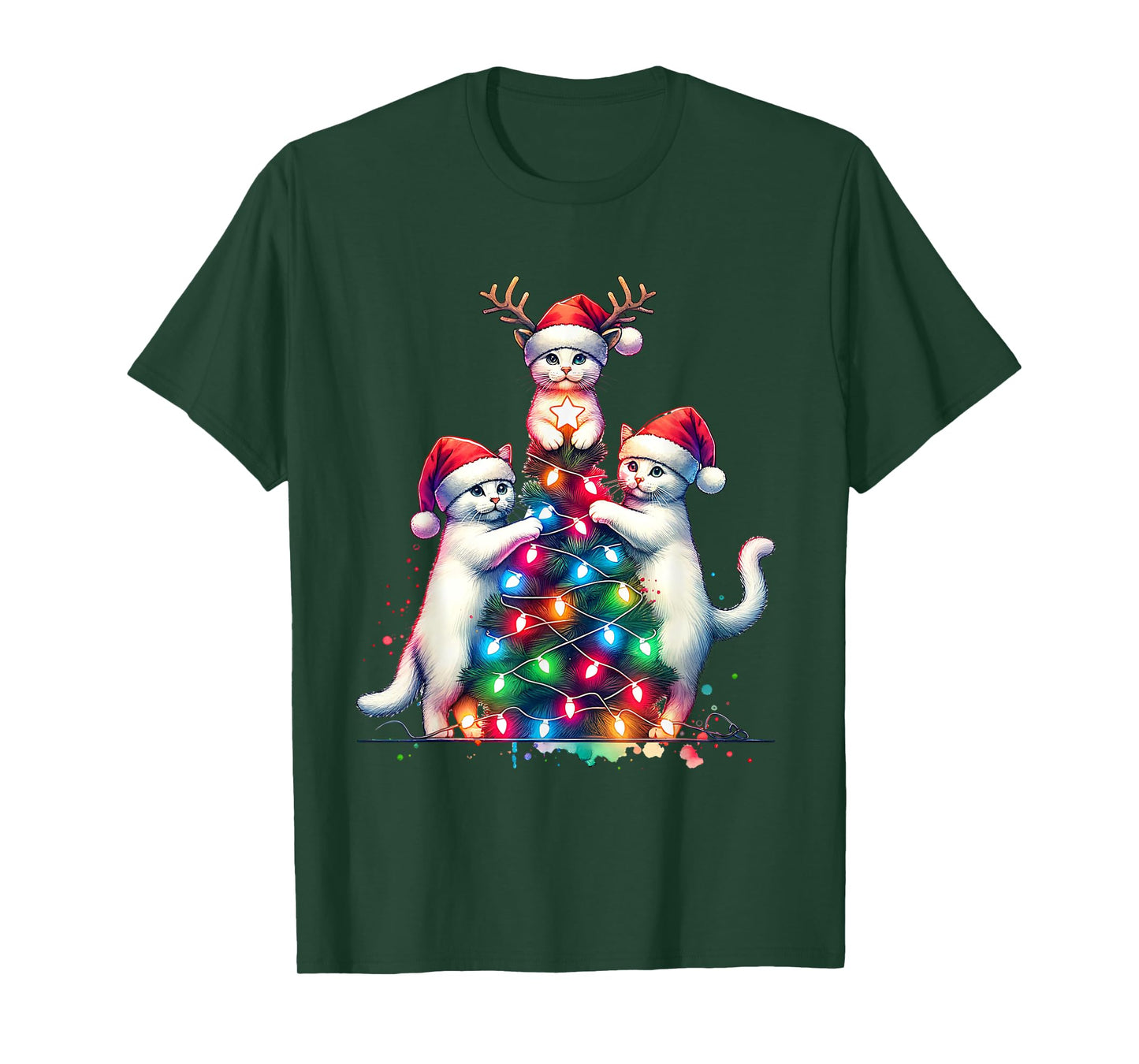 Christmas Cat Xmas Cat Lover T-Shirt