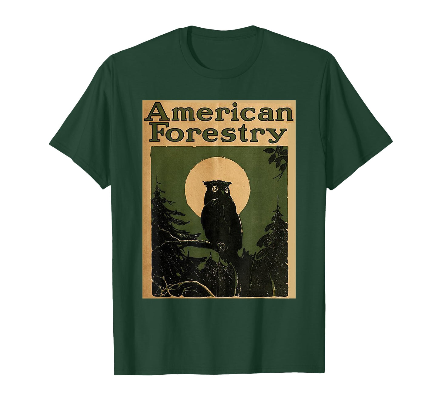American Forestry Forest Great Owl America Parks T-Shirt