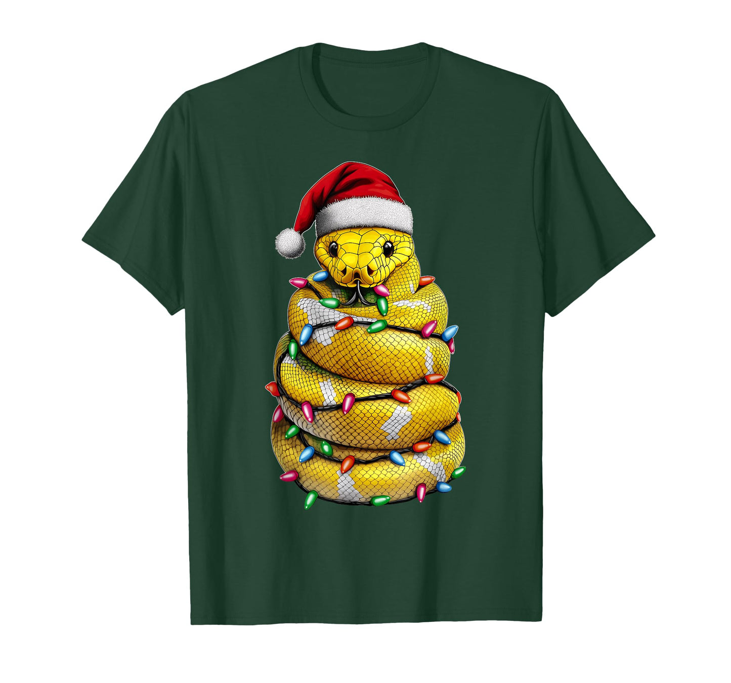 Ball Python Snake Christmas Hat Xmas T-Shirt