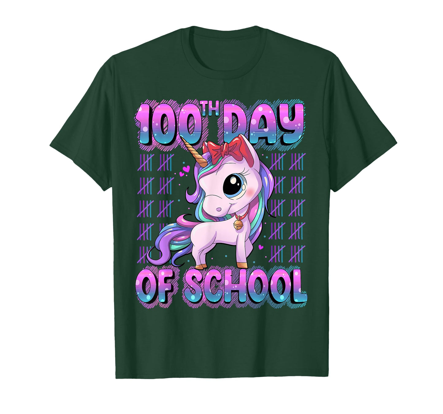 100 Days Of School Shirt Unicorn 100 Days Smarter 100th Day T-Shirt