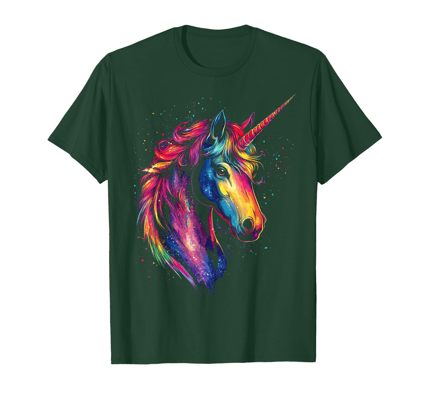 Unicorn Mythical Motif Fantasy Artwork Unicorn T-Shirt