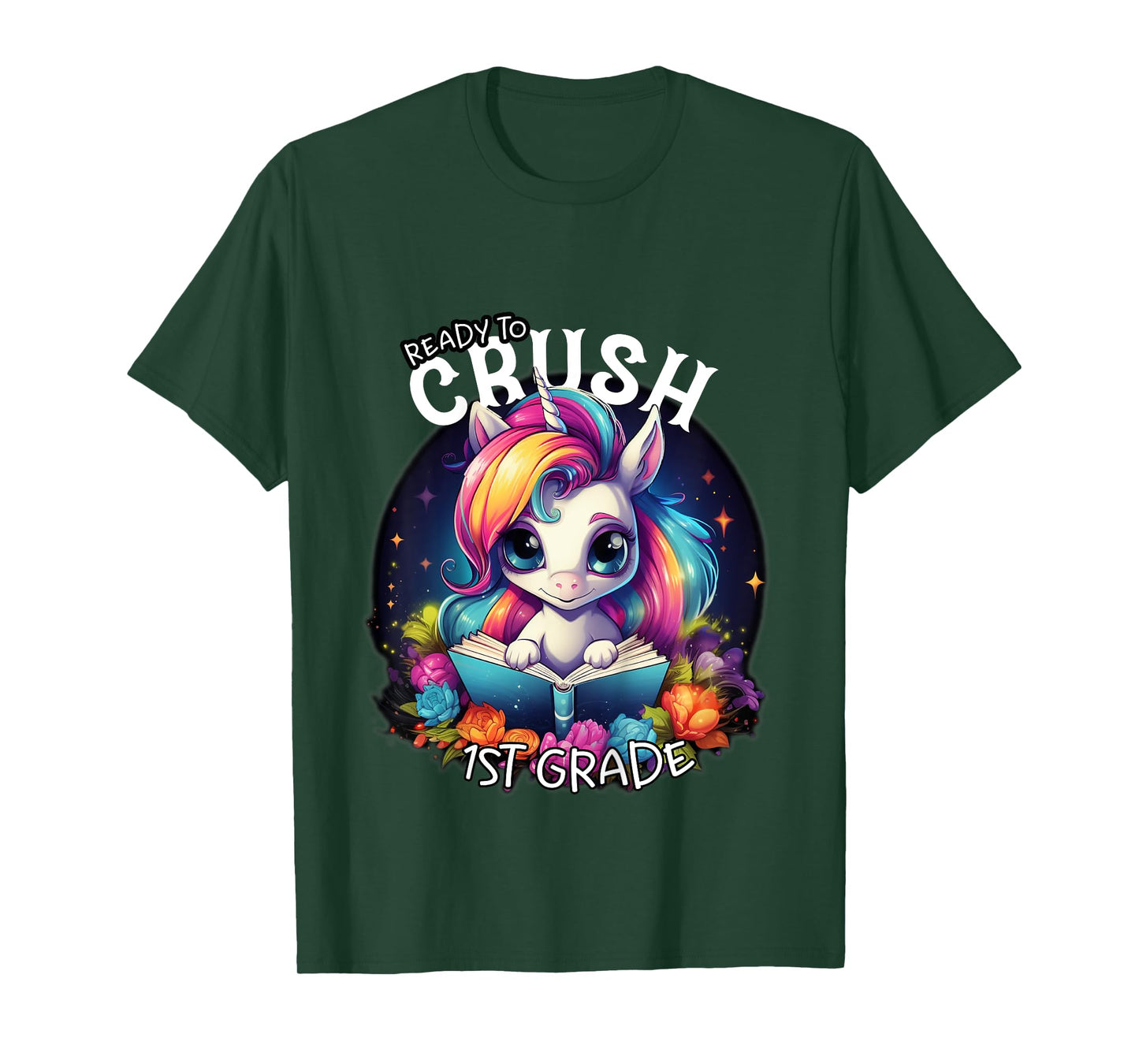 Kids Ready to Crush 1st grade Unicorn goodbye Kindergarten school T-Shirt