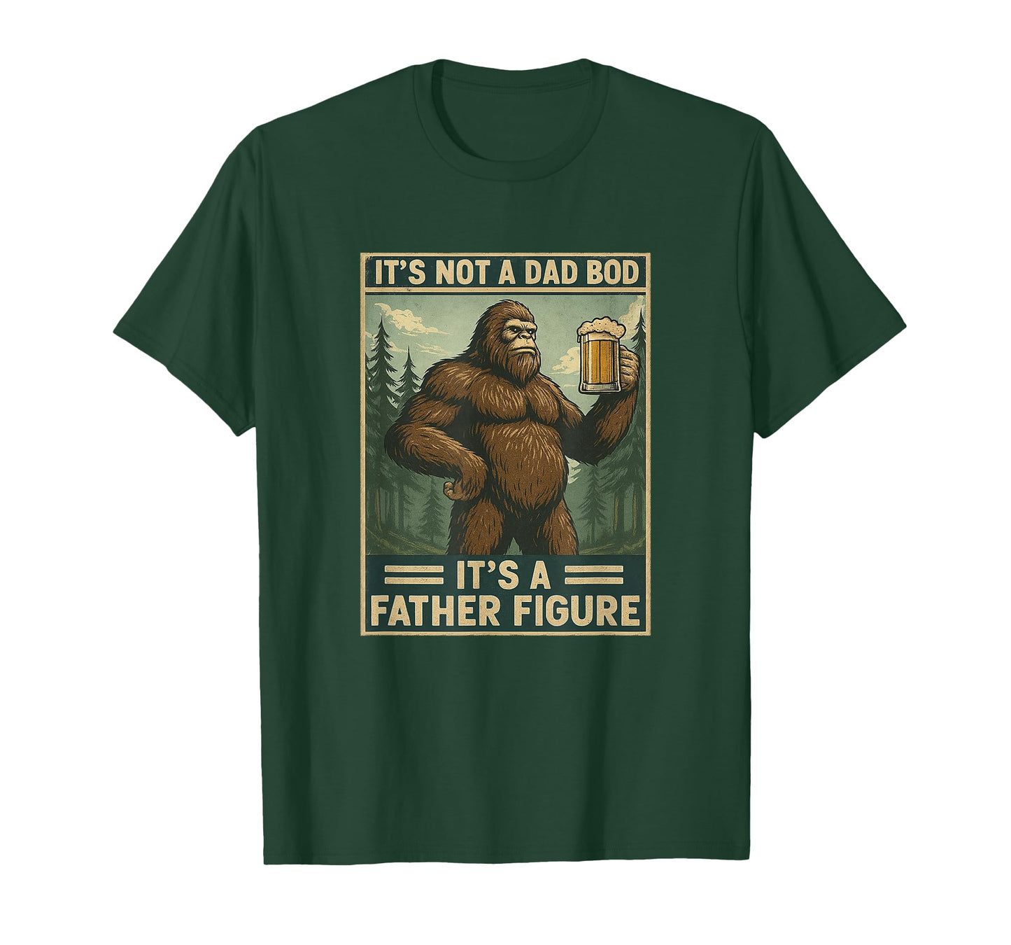 It's Not a Dad Bod It's a Father Figure Shirt Distressed T-Shirt