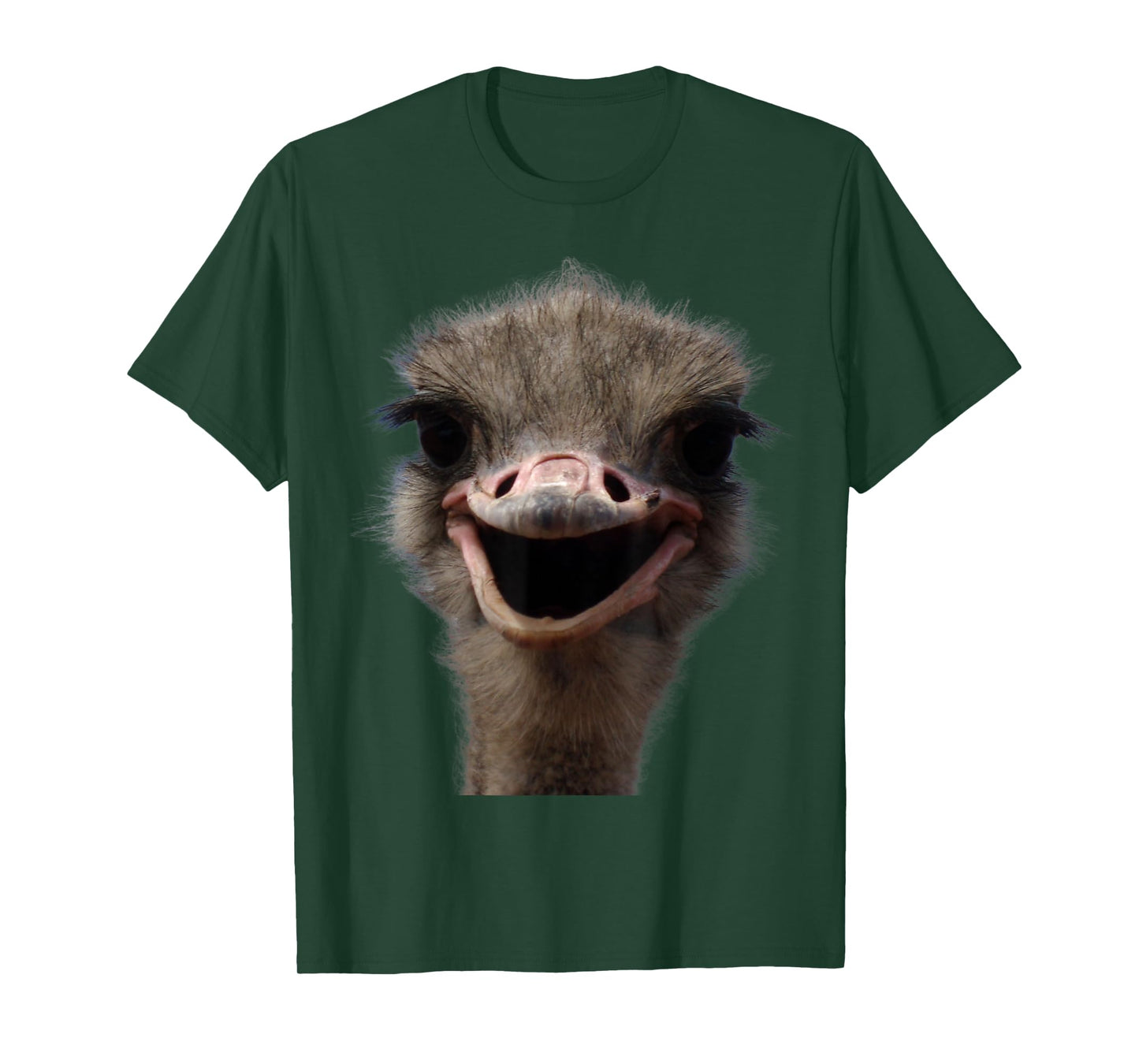 Funny Ostrich Head, Safari Bird Lover Funny Ostrich T-Shirt