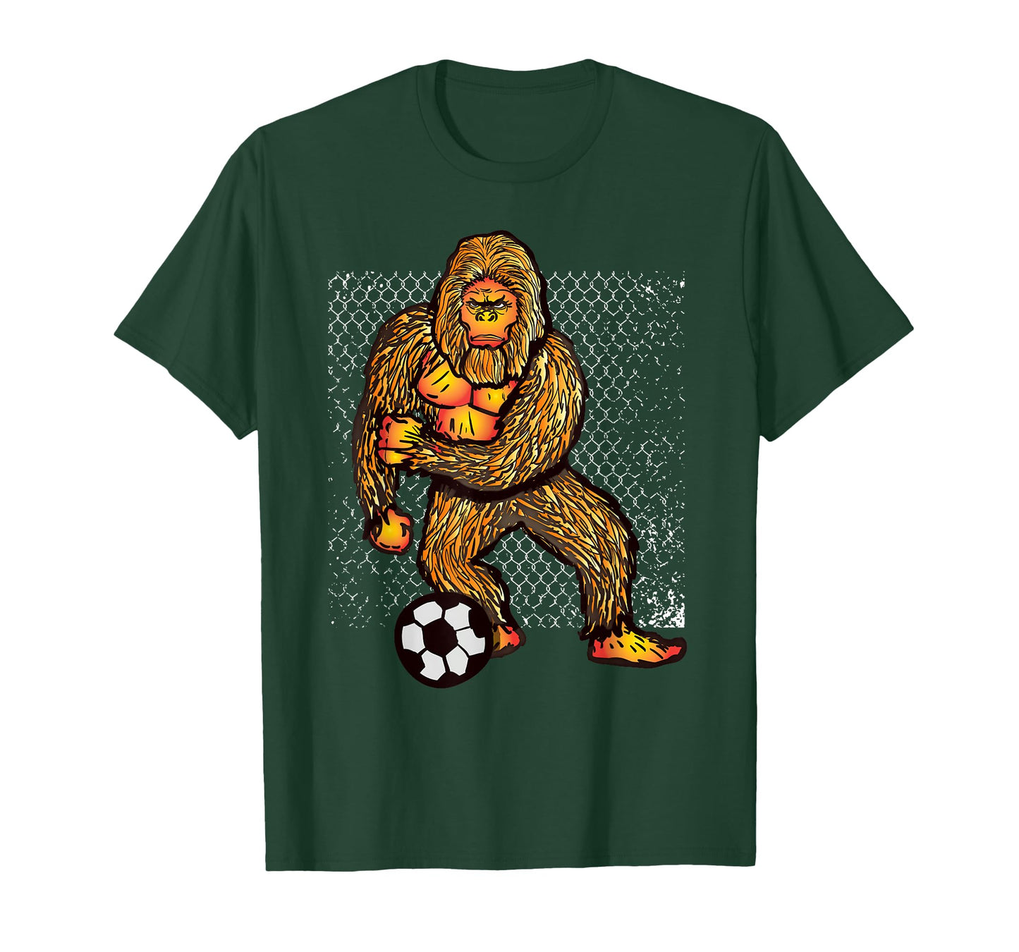 Bigfoot Playing Soccer For Soccer Players Funny Gift T-Shirt