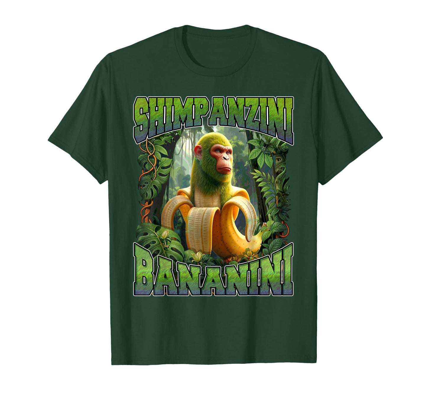 Shimpanzini Bananini Italian Brainrot Chimpanzee and Banana T-Shirt
