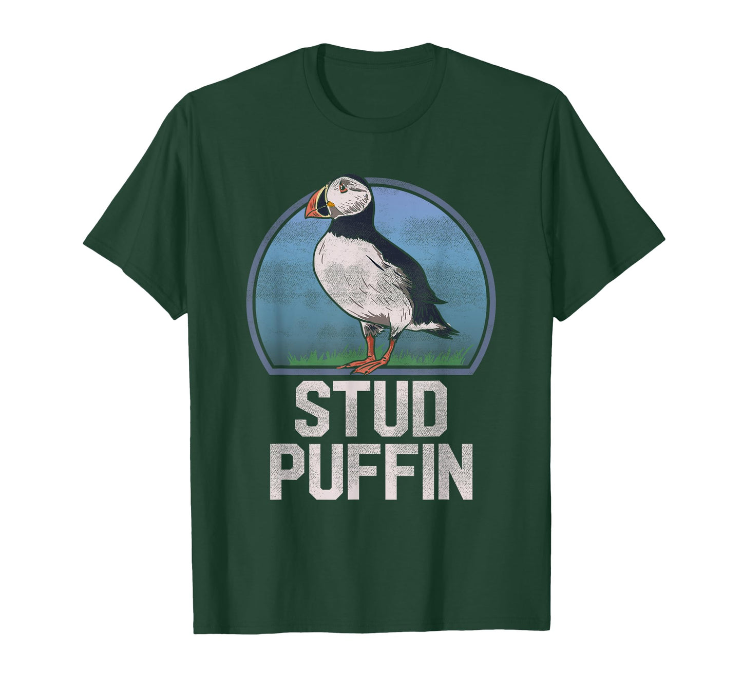 Stud Puffin Funny Seabird Animal Lover Stud Muffin T Shirt