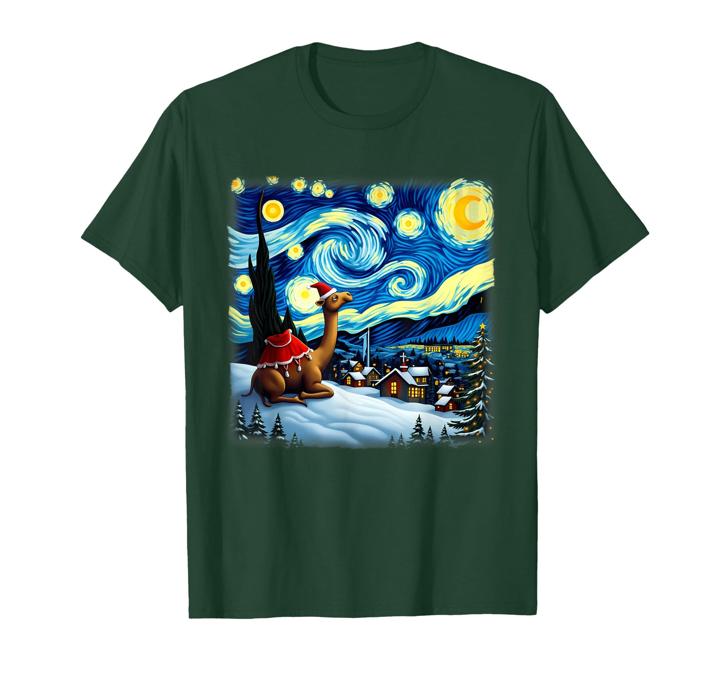 Christmas Camel Starry Night T-Shirt
