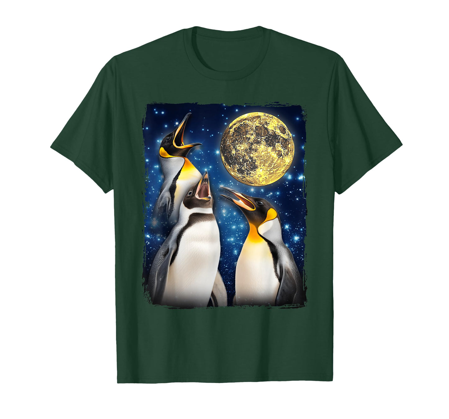 Penguins Howling At The Moon T-Shirt