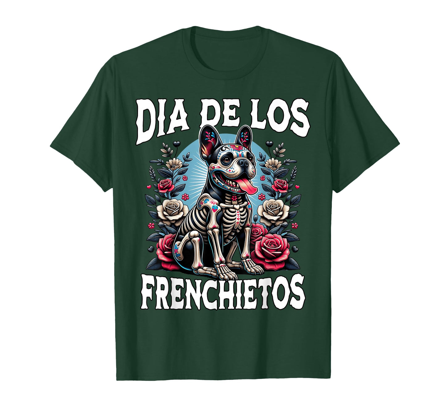 Dia De Los Muertos Frenchietos French Bulldog Frenchie T-Shirt