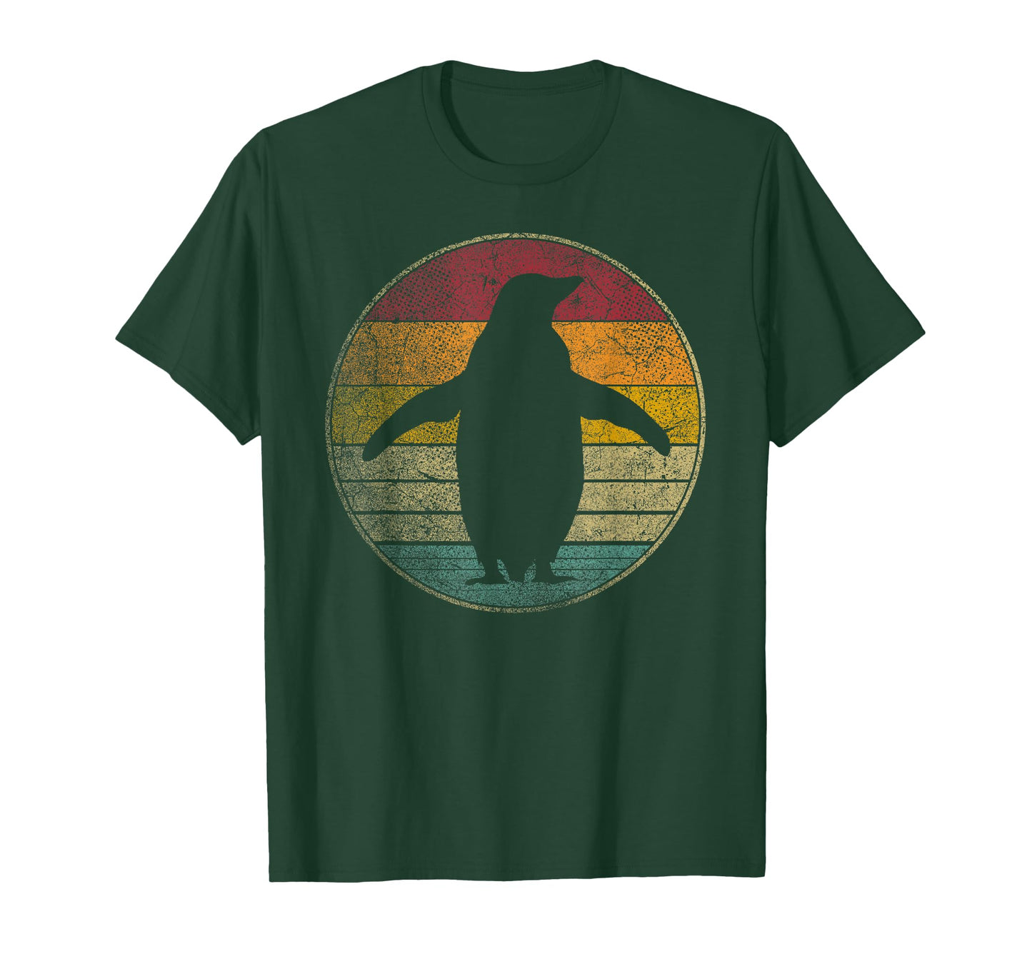 Penguin Bird Nature Ocean Sea Vintage Distressed Retro T-Shirt