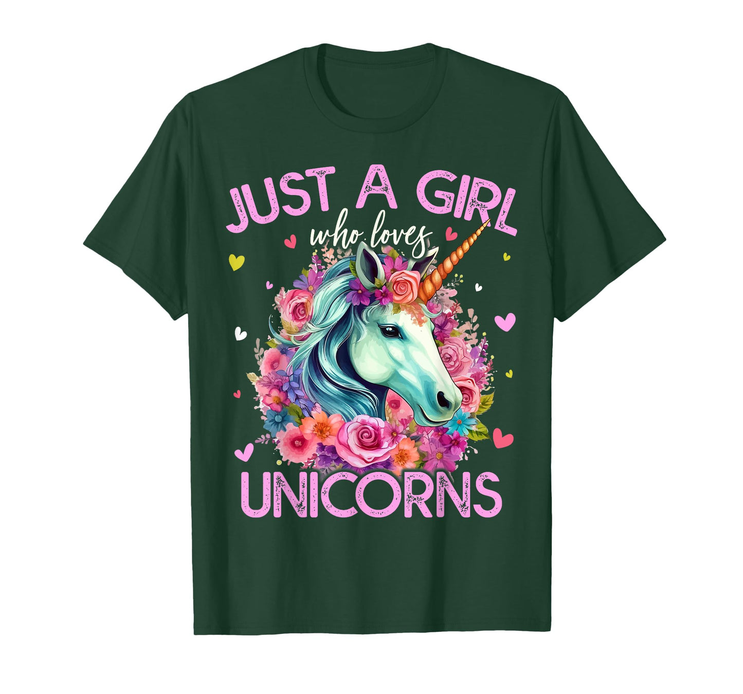 Just A Girl Who Loves Unicorns For Women Girls T-Shirt