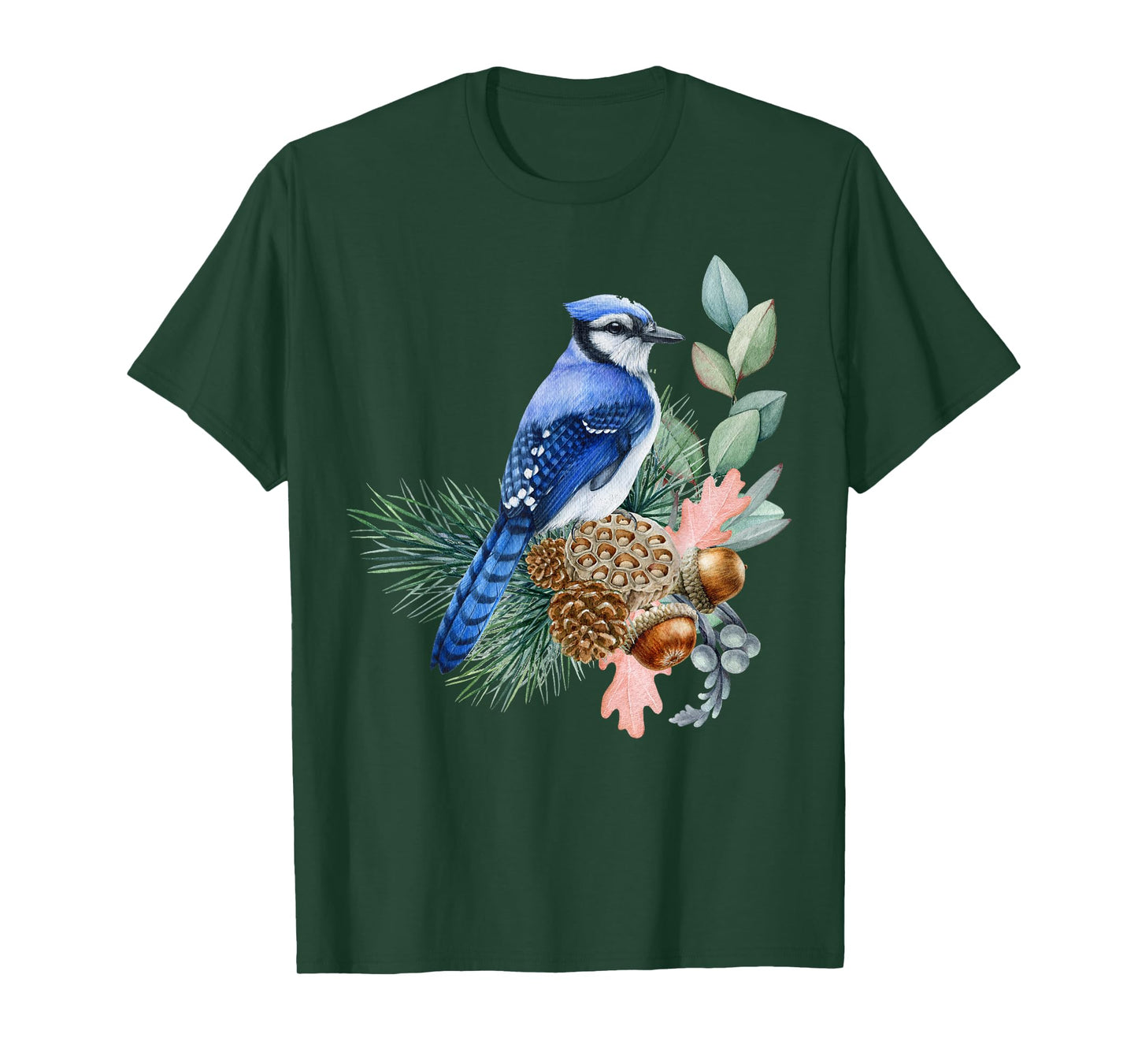 Blue Jay Bird Funny Cute Birds Animal Lover Graphic T-Shirt
