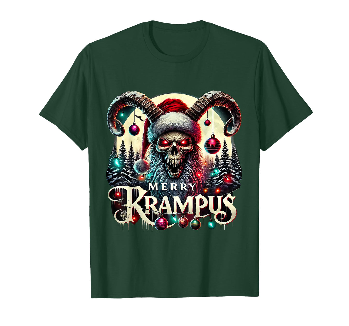 Merry Krampus Christmas Krampus Is Coming To Town Horror T-Shirt