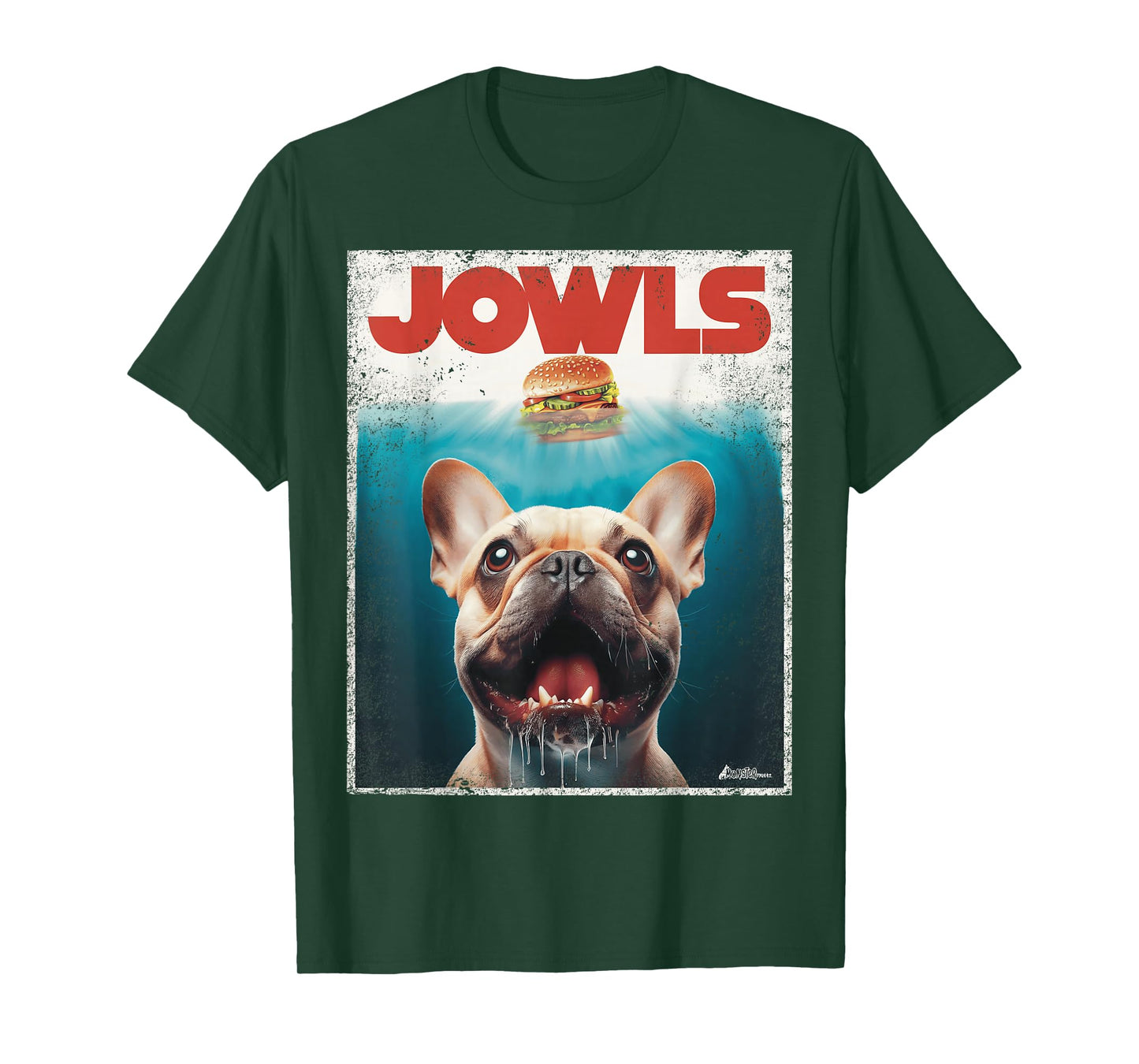 Funny Tan Frenchie Jowls, Fawn French Bulldog Mom Top, Dad T-Shirt