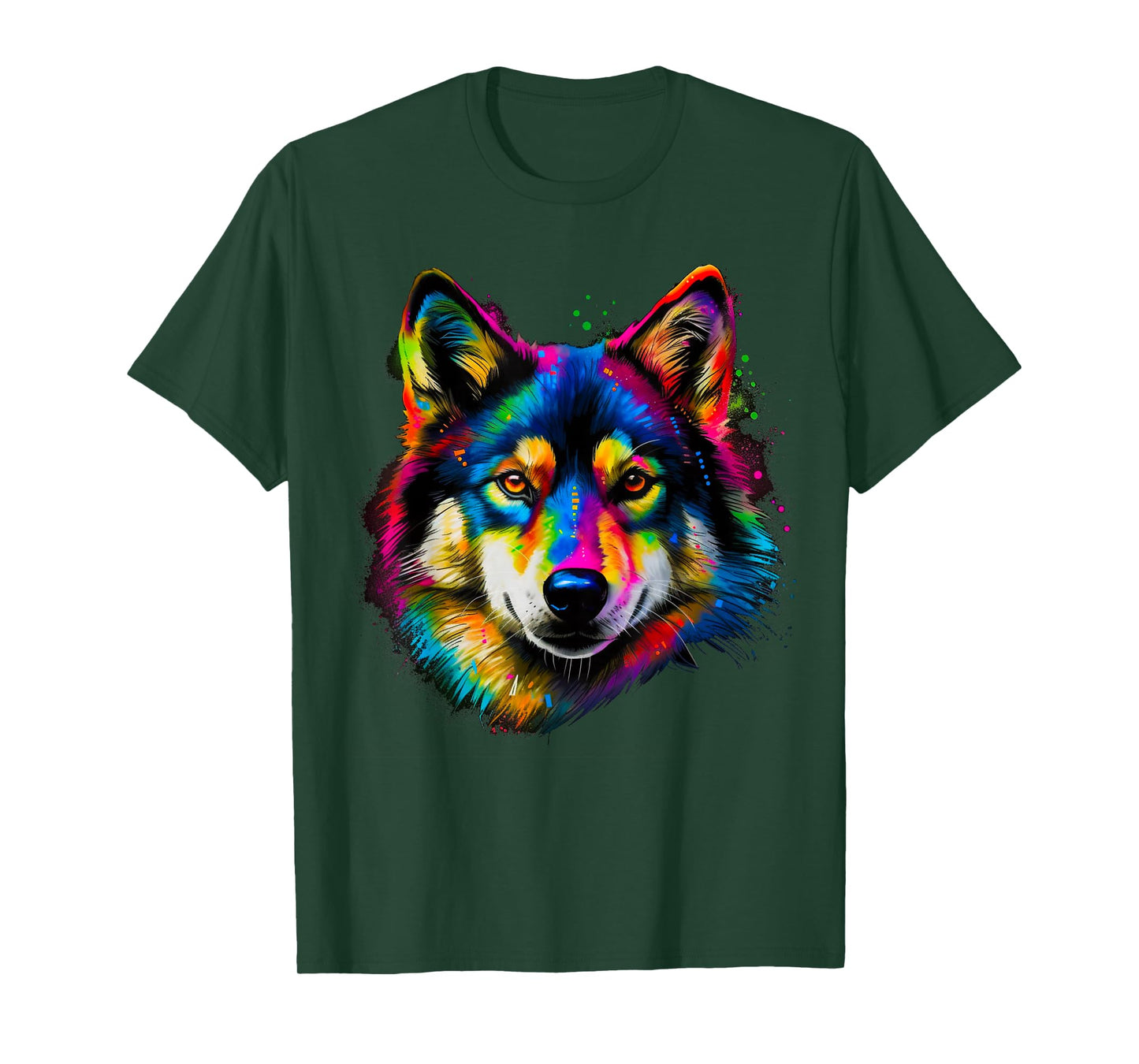 Rainbow Pop Art Alaskan Klee Kai T-Shirt