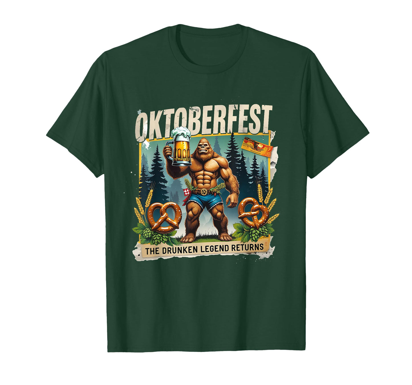 Oktoberfest Bigfoot The Drunken Legend Returns Beer Club T-Shirt