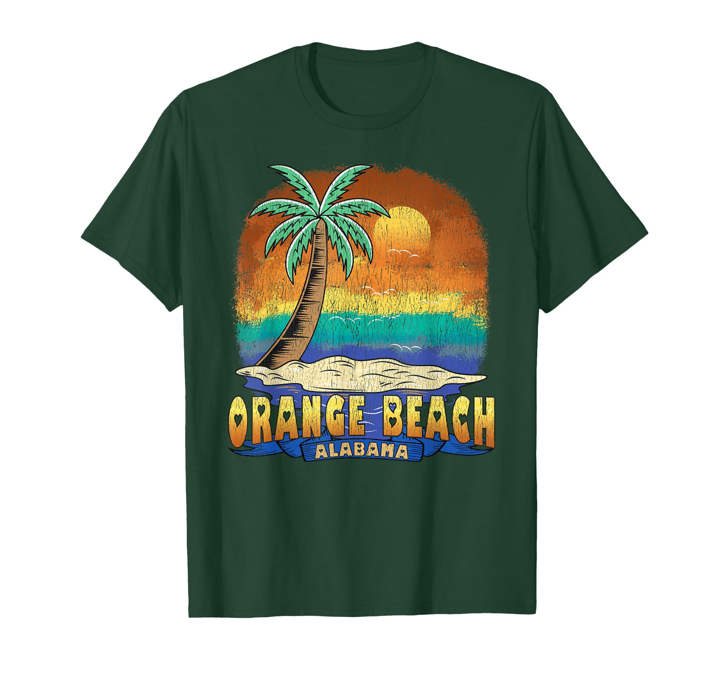 ORANGE BEACH ALABAMA | Vintage Distressed Souvenir T-Shirt