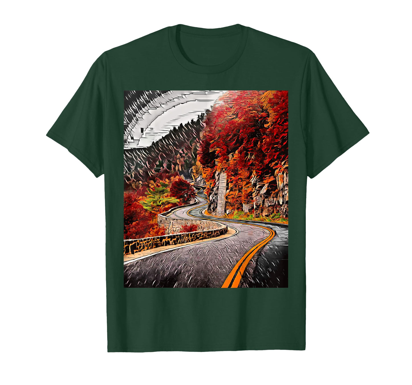 Hawk's Nest Highway, New York, USA T-Shirt