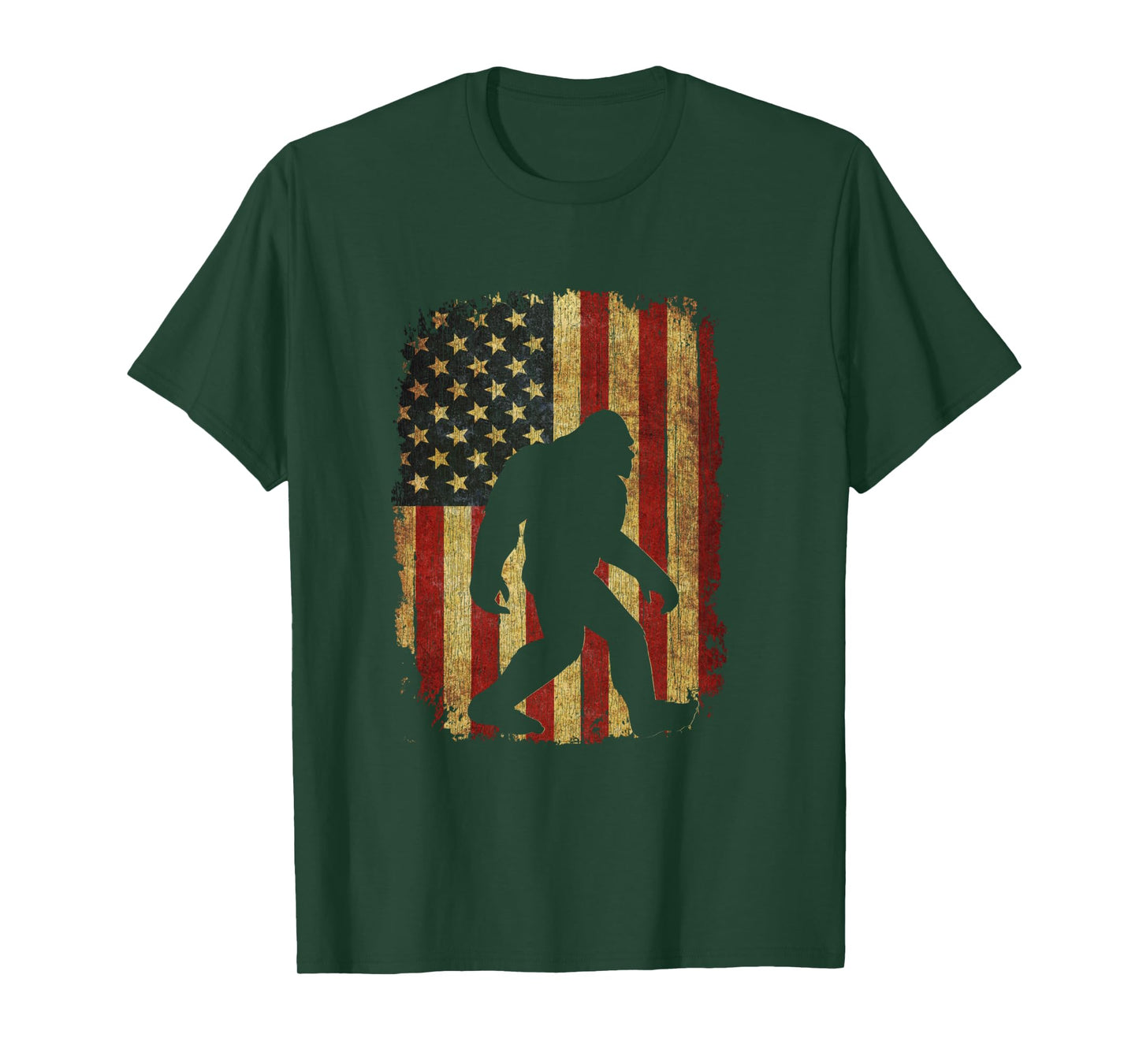 Vintage US Flag Bigfoot Tee Hide and Seek Champion Bigfoot Long Sleeve T-Shirt