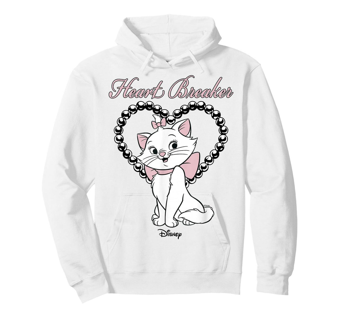 Disney The Aristocats Marie Heart Breaker Bow T-Shirt - Hoodie | White