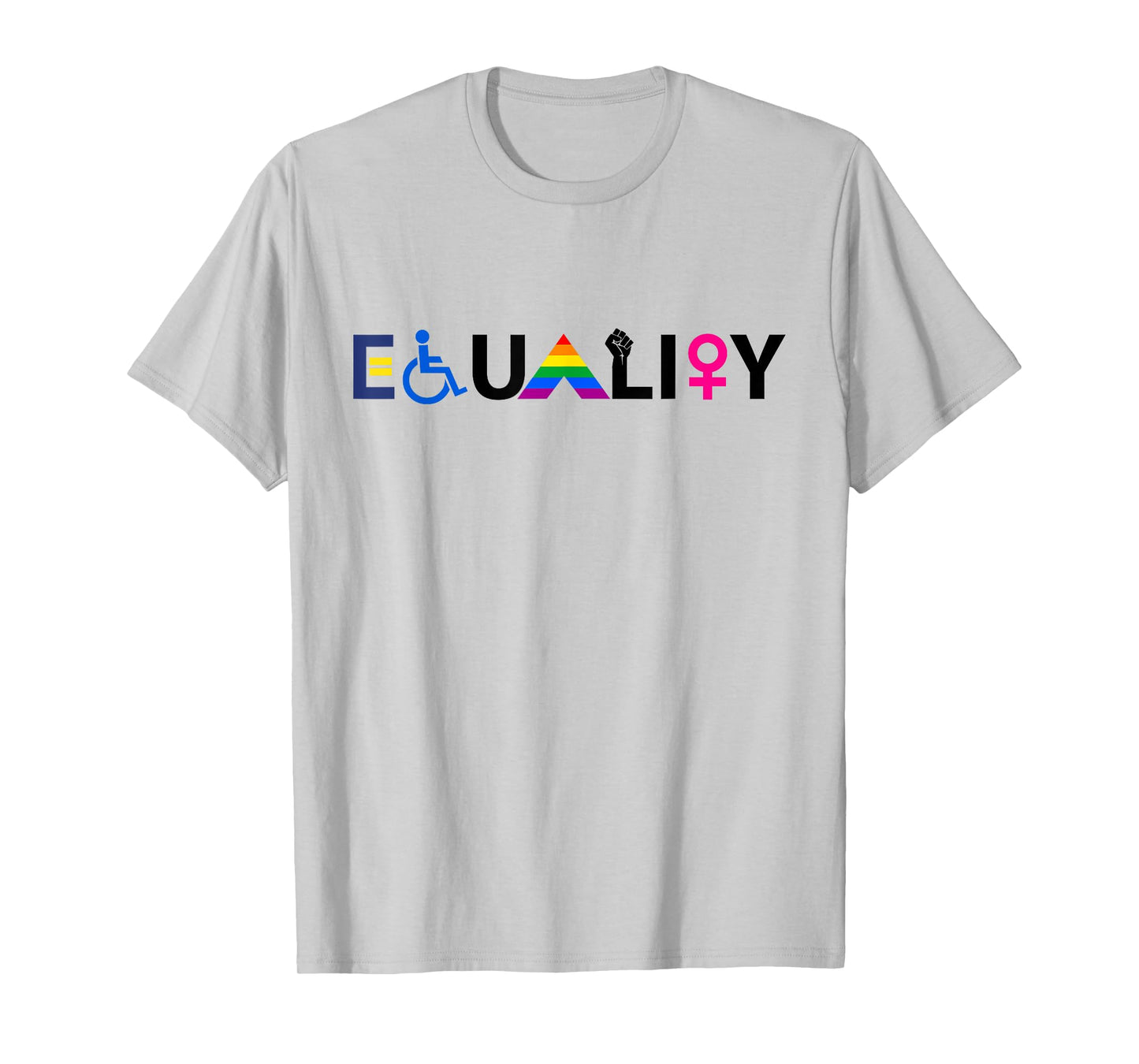 "EQUALITY" Equal Rights LGBTQ Ally Unity Pride Feminist T-Shirt