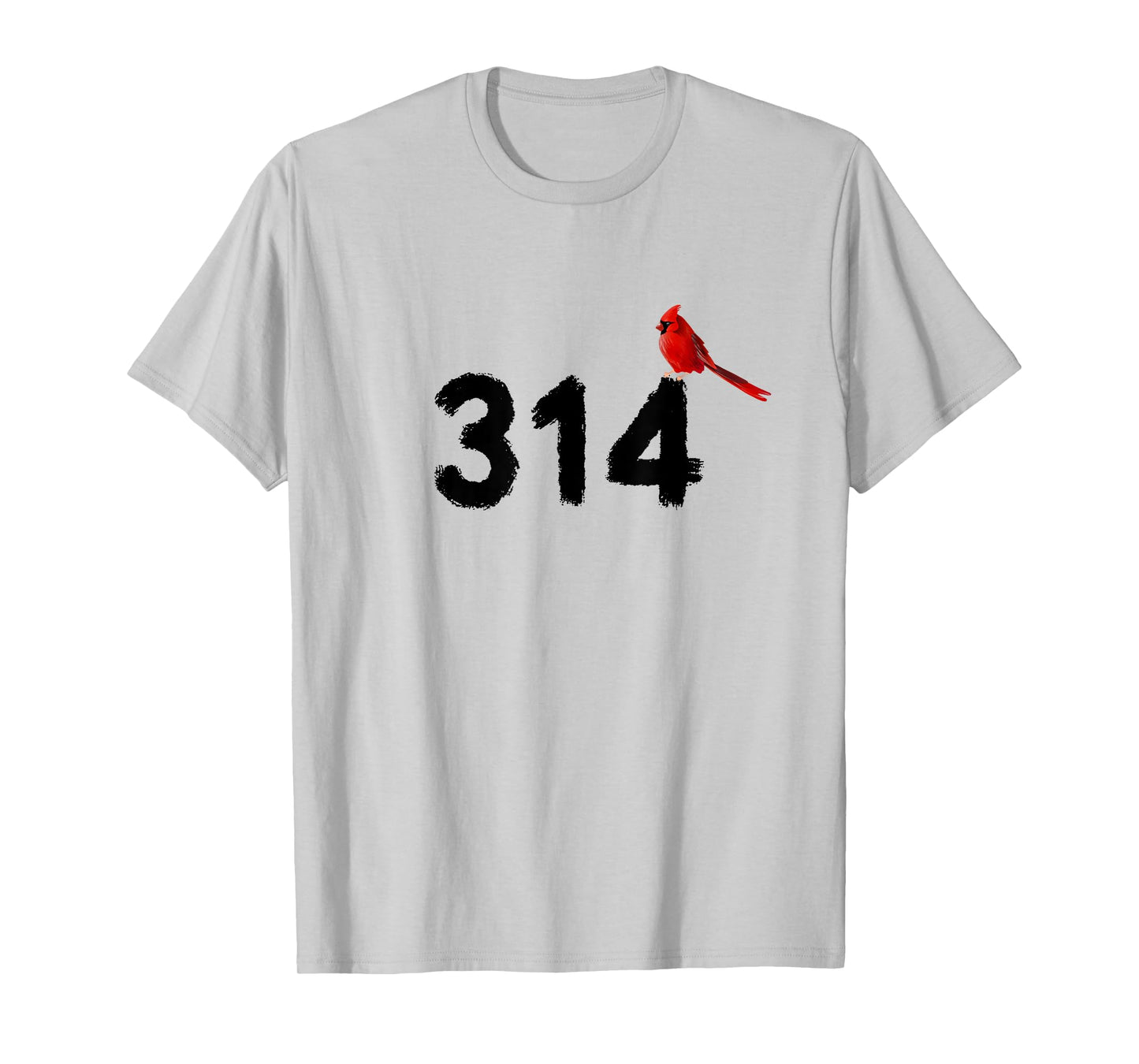 GGT 314 Saint Louis MO Red Bird Cardinal STL Area Code T-Shirt