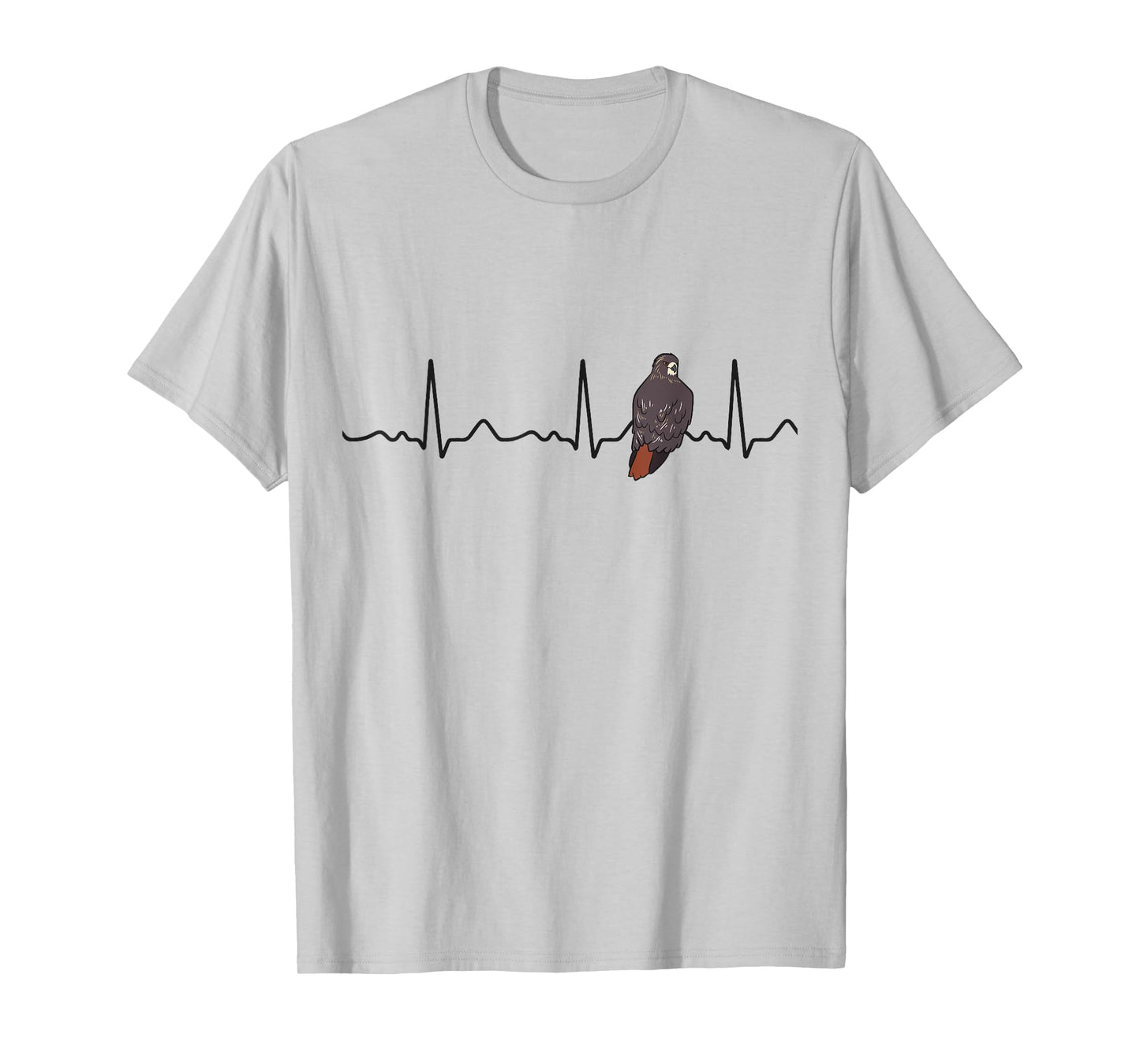 Red Tailed Hawk Heartbeat Falconry Red Tailed Hawk T-Shirt