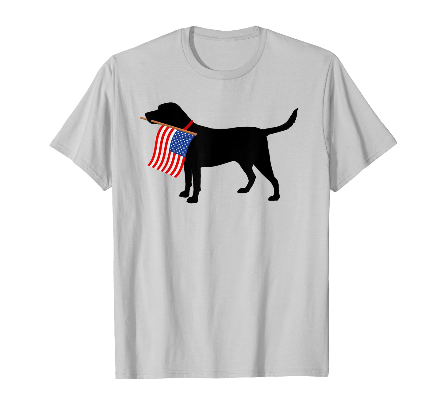 Labrador Retriever Patriotic Pooch USA Flag Dog Gift T-Shirt