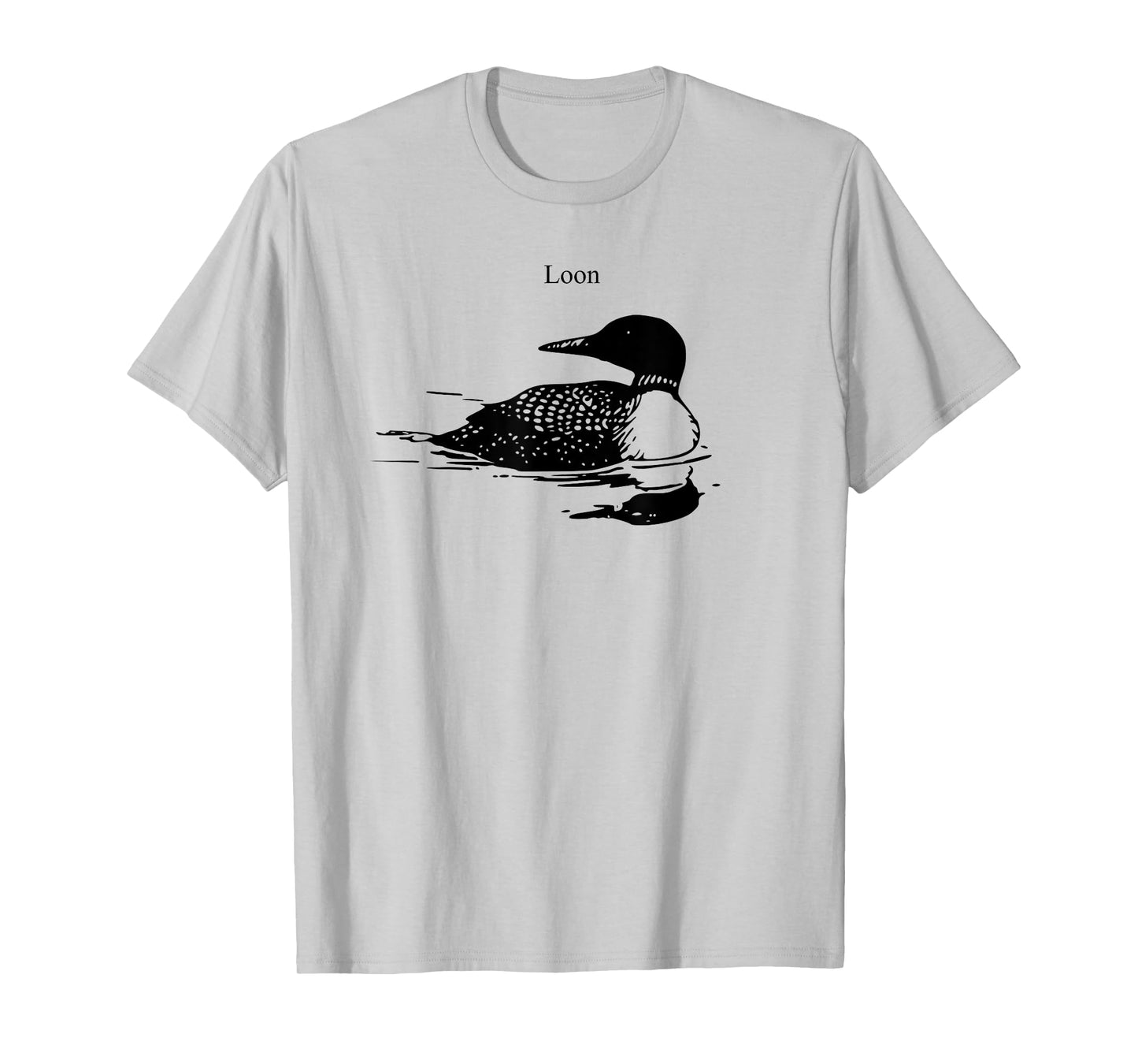 Northern Loon Bird Lover Art Illustration T-Shirt