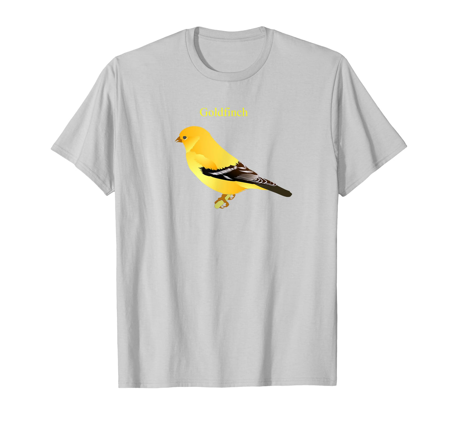Goldfinch Songbird T-shirt Cute Yellow Bird Art T-Shirt