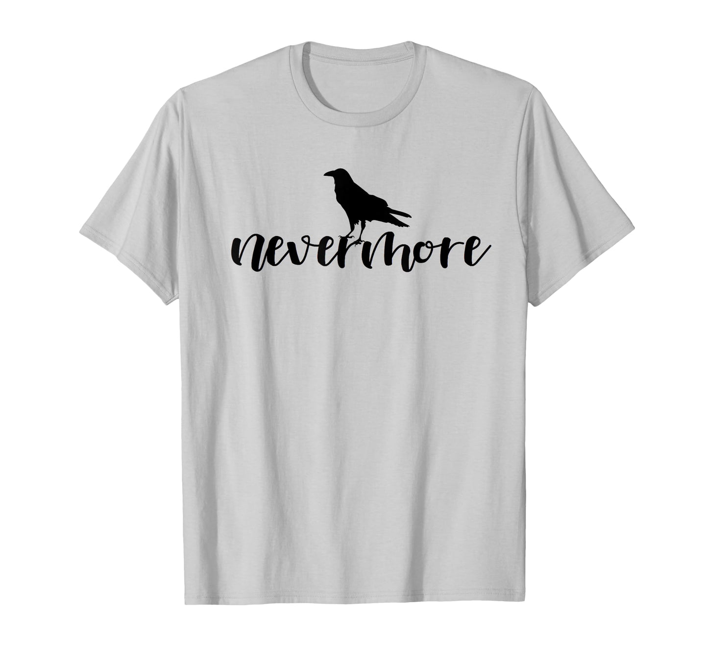 Edgar Allan Poe Nevermore Raven Literary Lover Reader T-Shirt