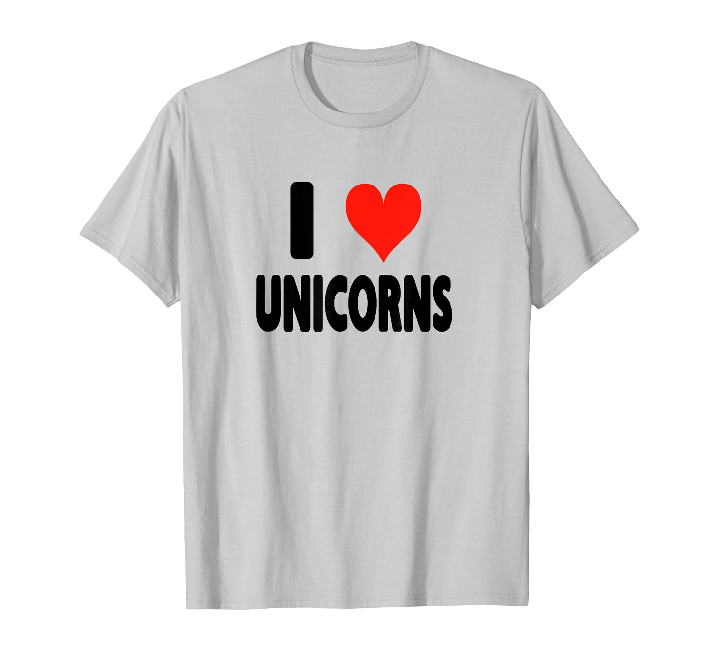 I Love Unicorns - Heart T-Shirt