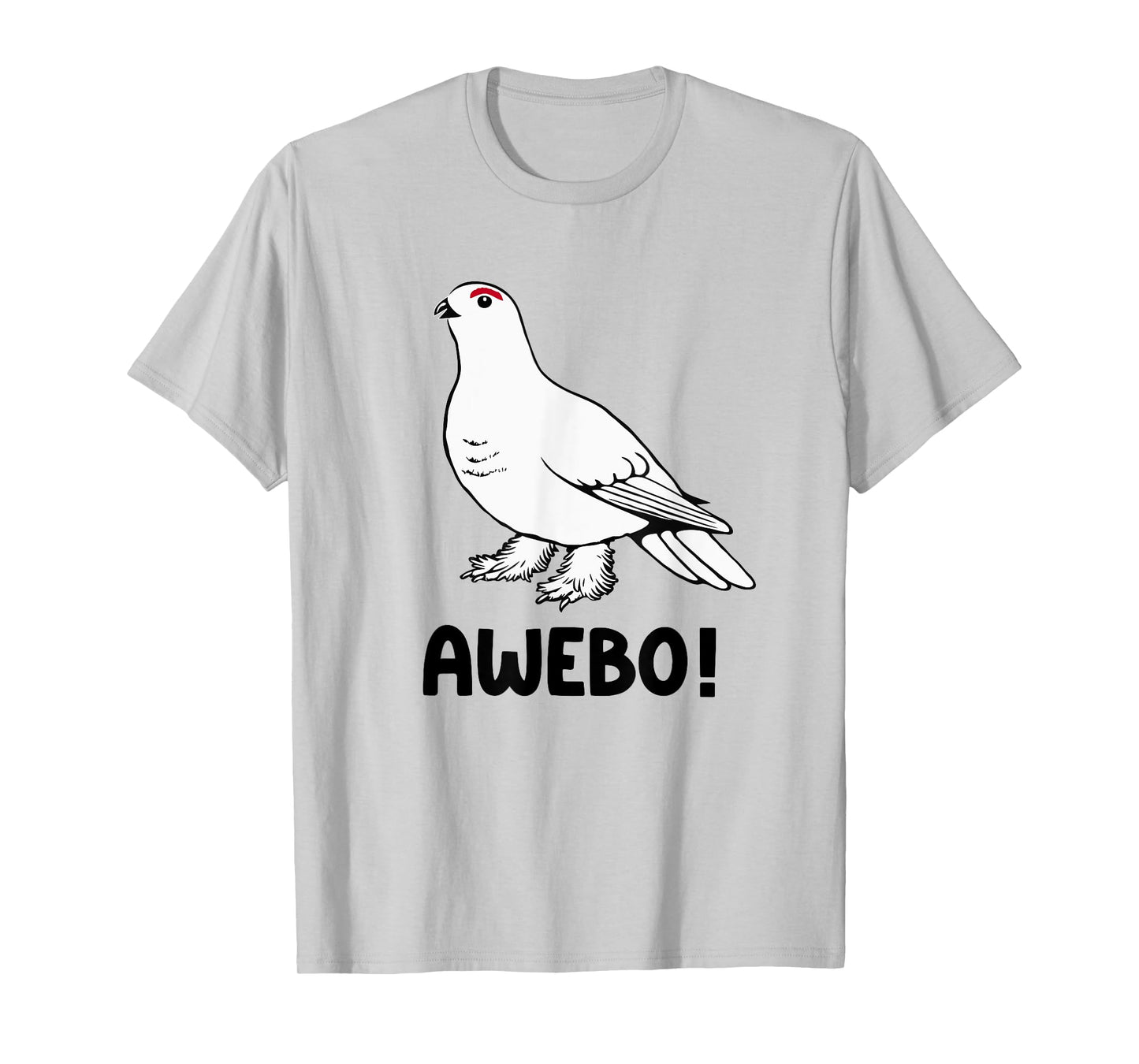 Awebo Meme Willow Ptarmigan Awebo Bird Funny Arctic Chicken T-Shirt