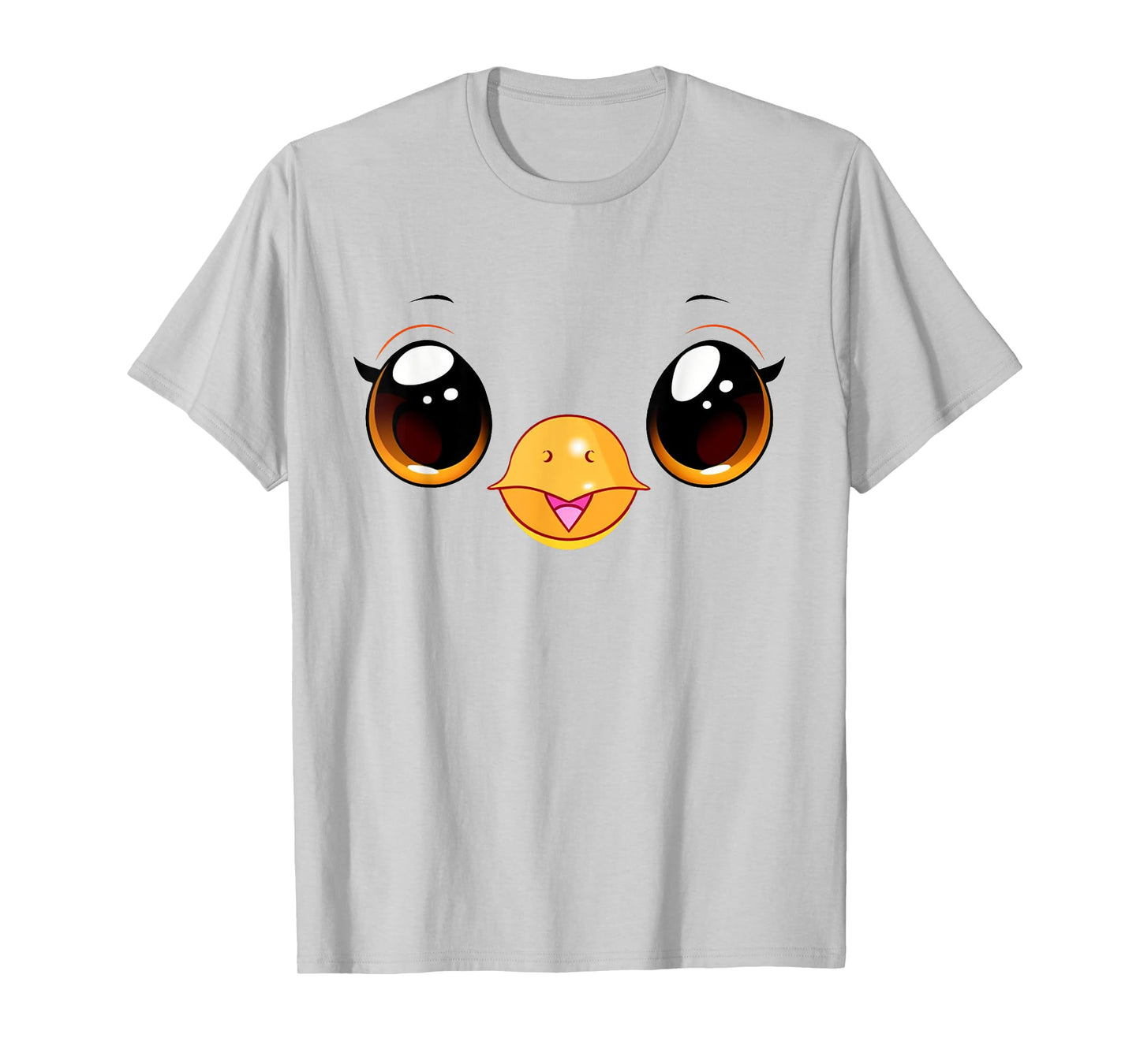 Cute Chicken Face Yellow Chick Costume T-Shirt