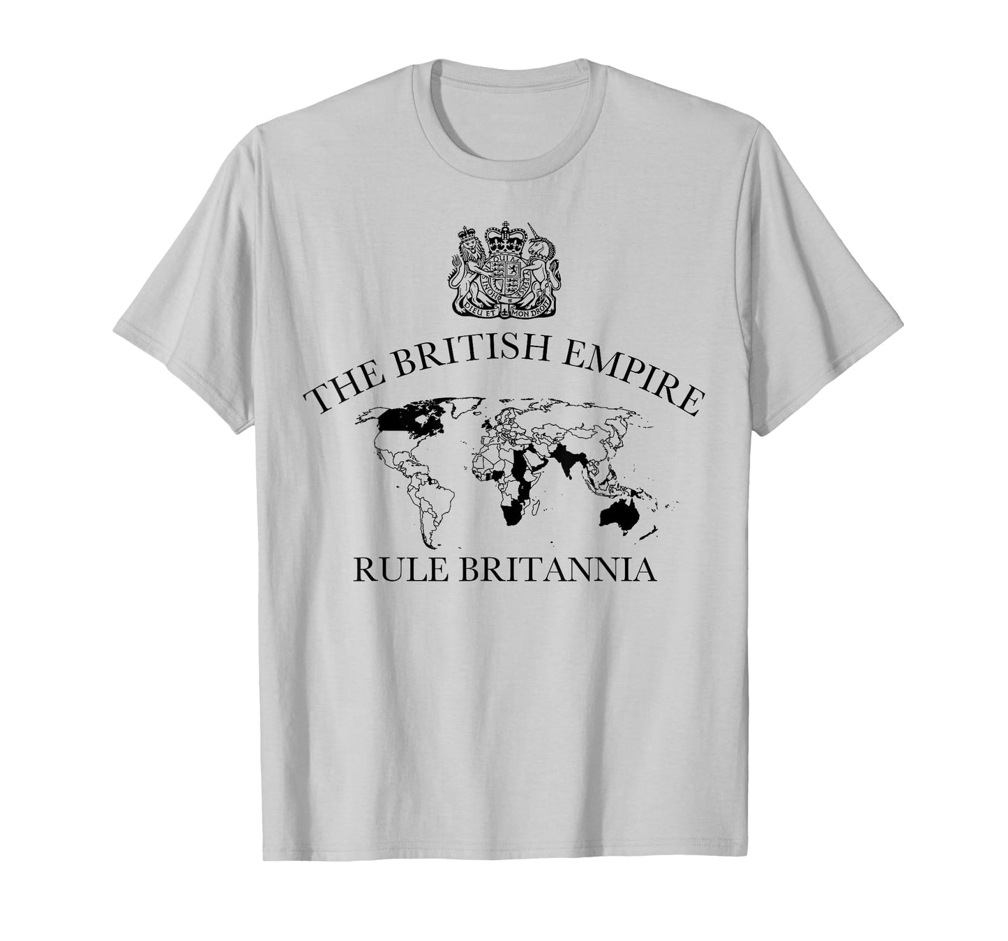 The British Empire map with coat of arms, heritage T-Shirt
