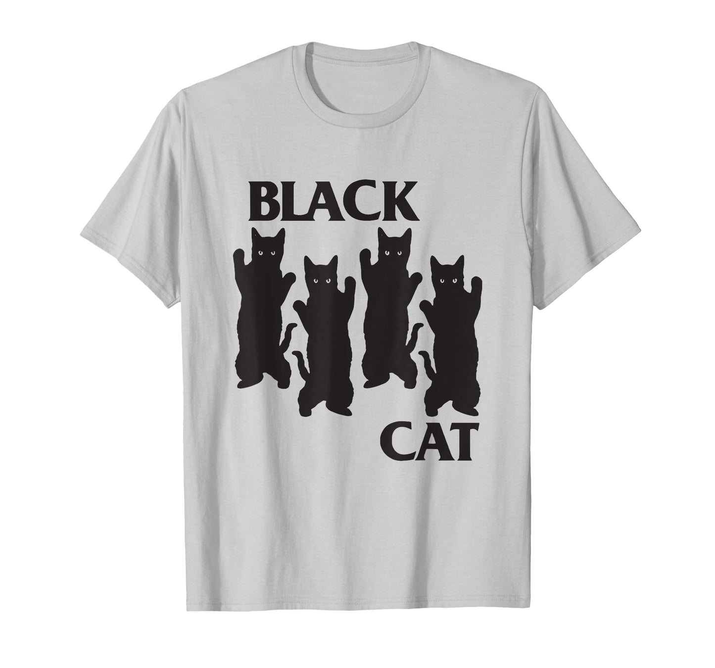 four black cats cat lover mom dad funny T-Shirt