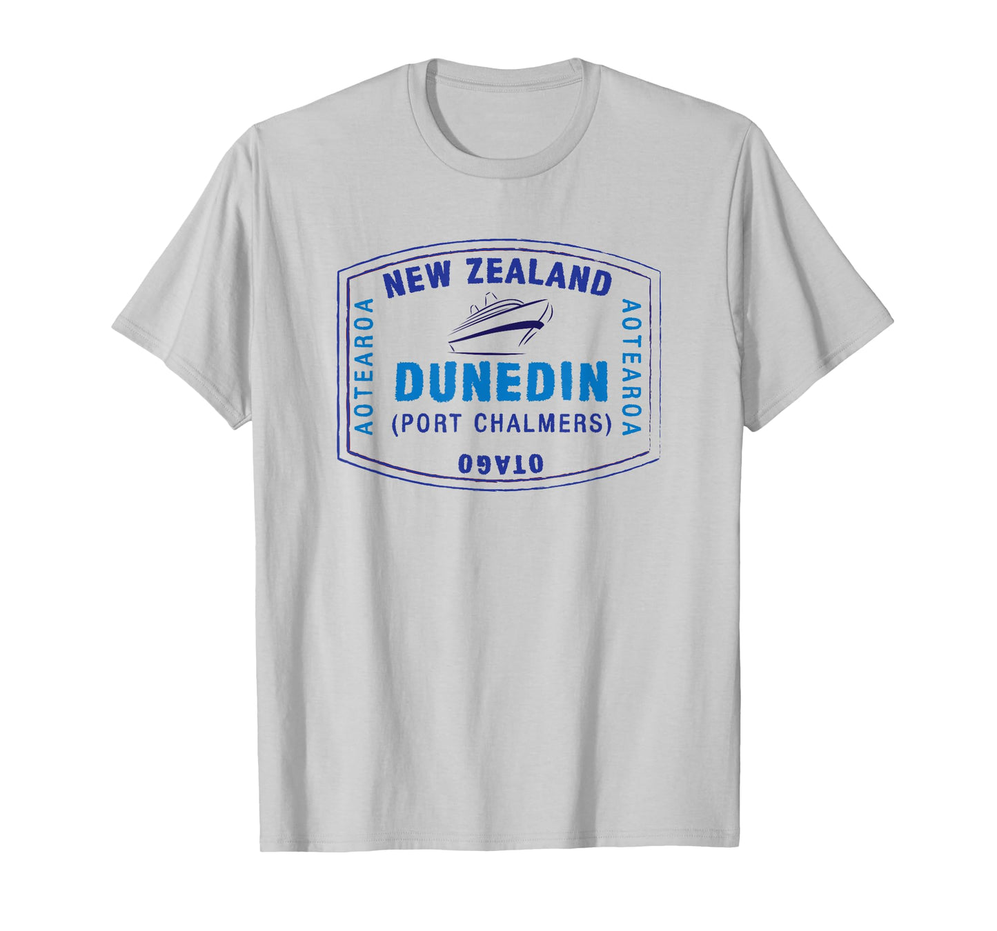 Dunedin New Zealand Passport Stamp Vacation T-shirt