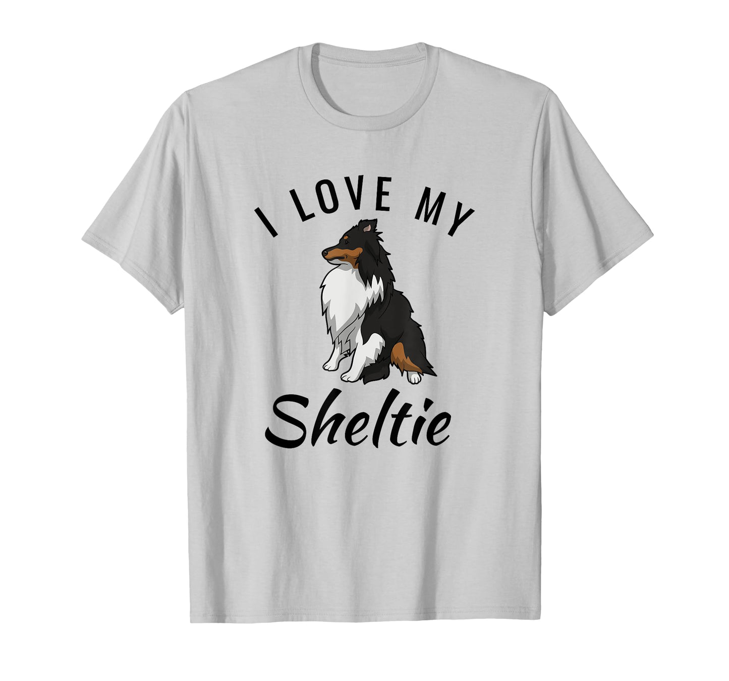 Adorable I Love My Sheltie Tri-color Sheltie Shirt Mom Gift T-Shirt