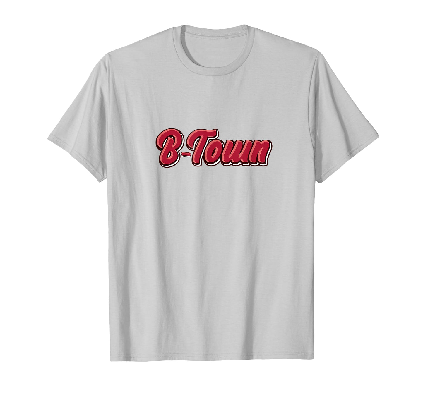 Red & White B-Town Bloomington Indiana T-Shirt