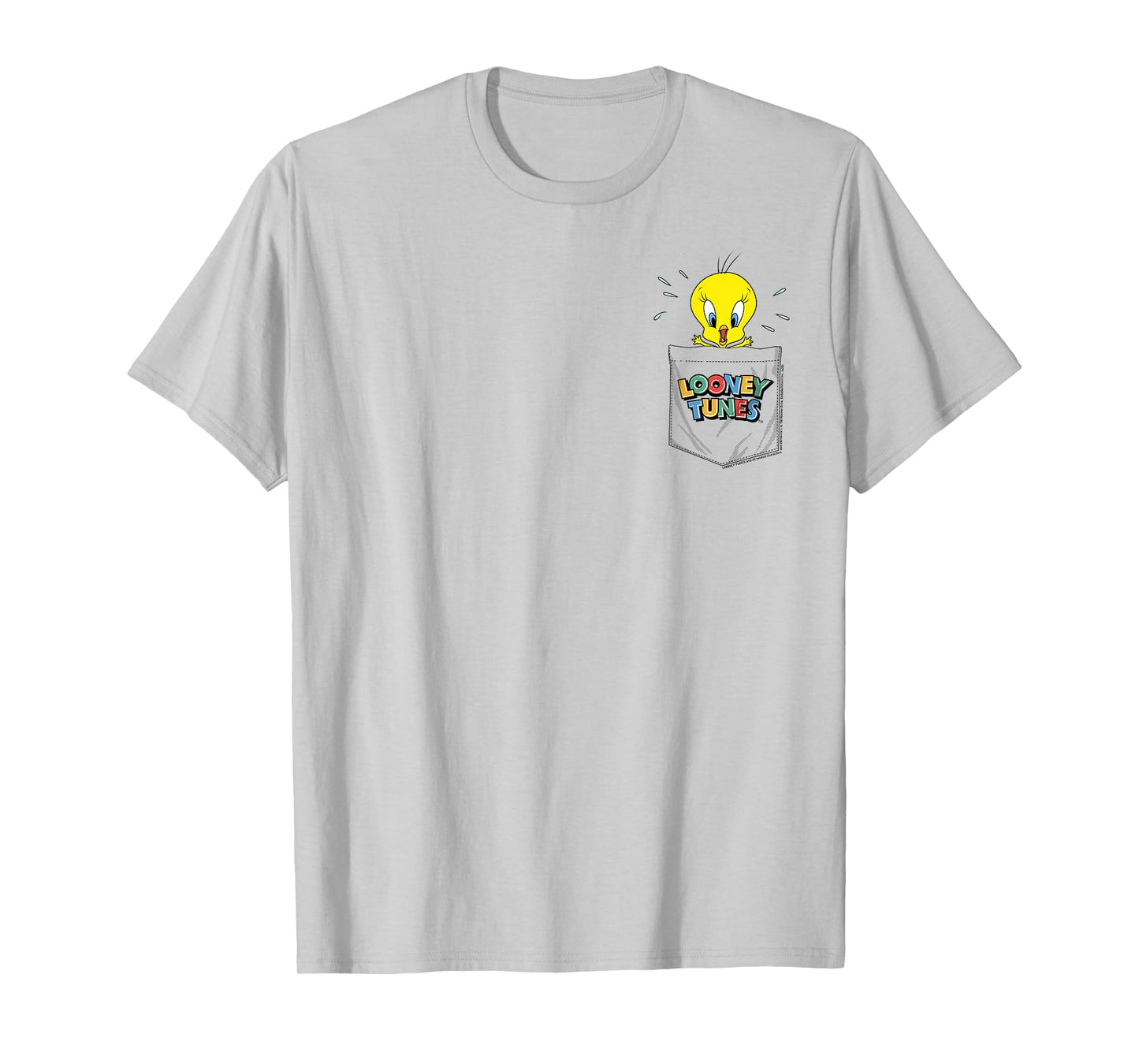 Looney Tunes Tweety Bird Faux Pocket T-Shirt