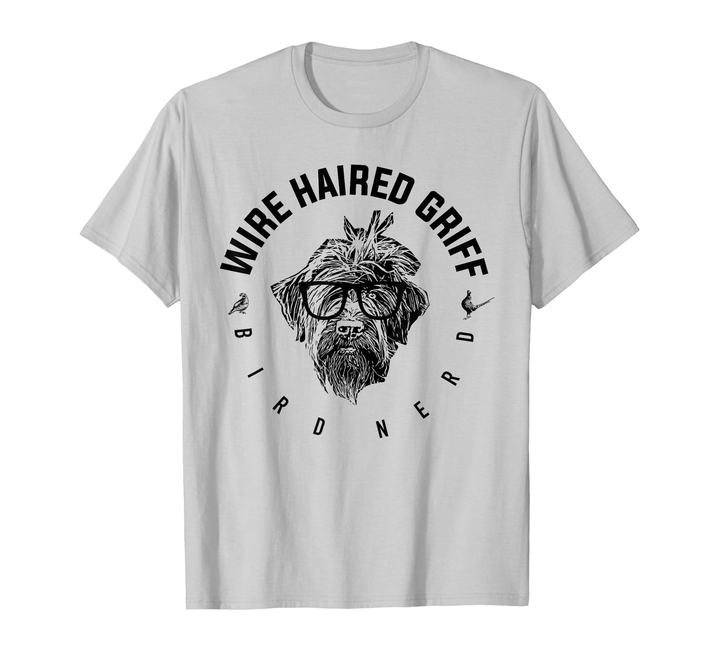 Wirehaired Griffon Bird Nerd T-Shirt