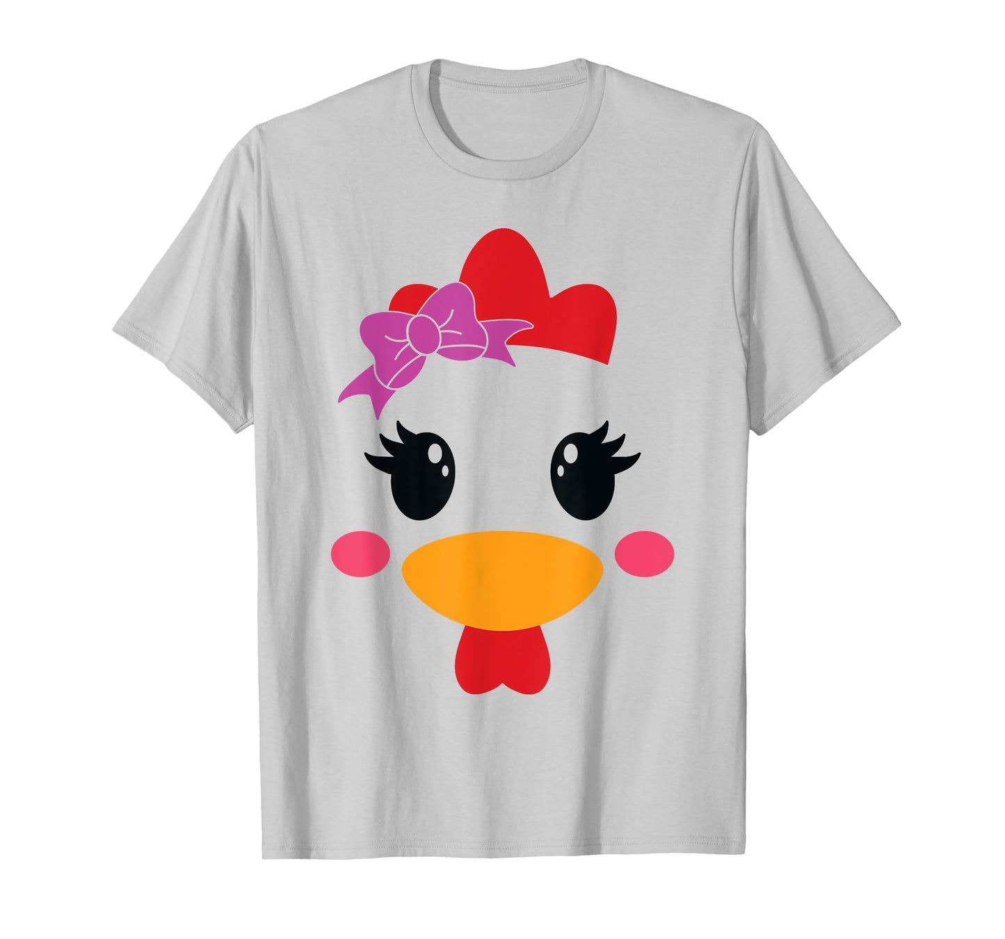 Chicken Costume Halloween Chicken Face Rooster Funny T-Shirt